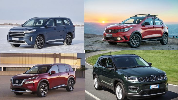 Os SUV's que vão chegar, novo Compass, Exeed, Argo SUV e X-Trail