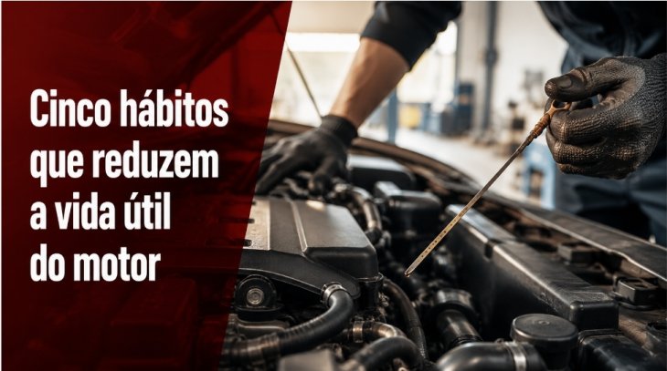 Cinco hábitos que podem reduzir a vida útil do motor do seu carro